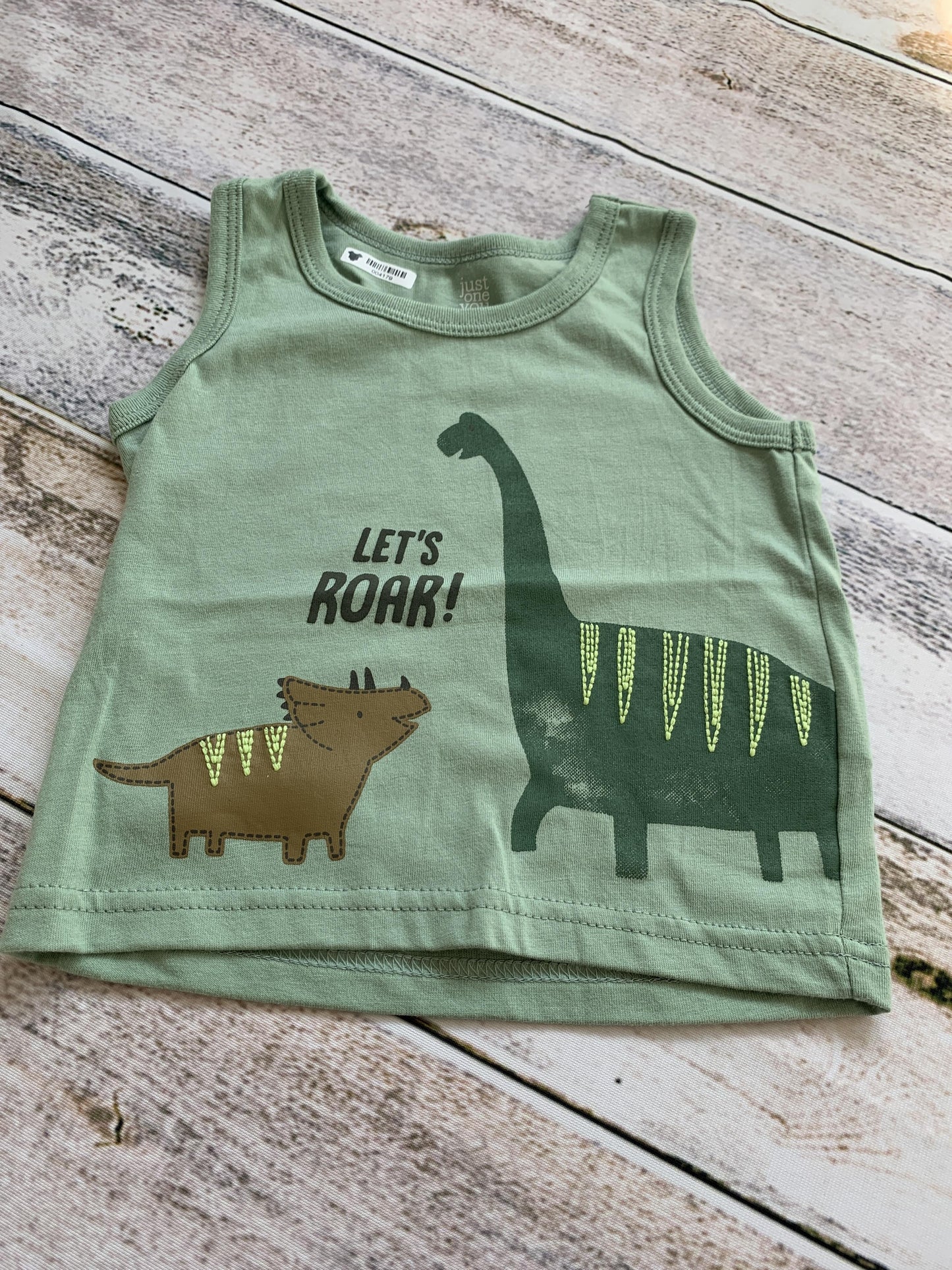 Just Born Boys light green Tank Top Size: 9 months light green