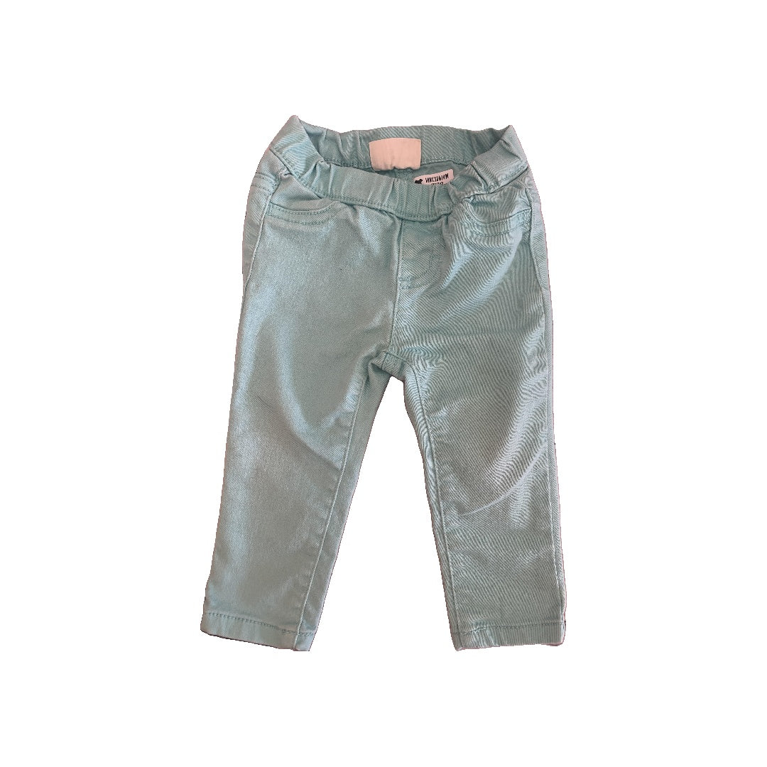 Crazy 8 Girls light green Pants Size: 6-12 months light green