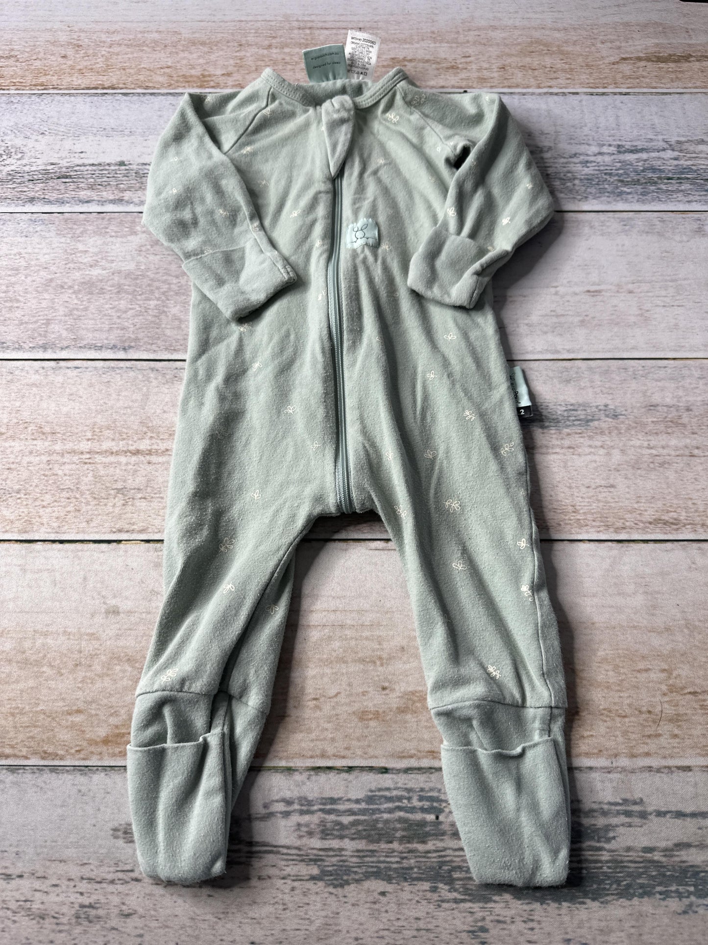 Ergo Pouch Unisex light green Pajamas Size: 3-6 months light green