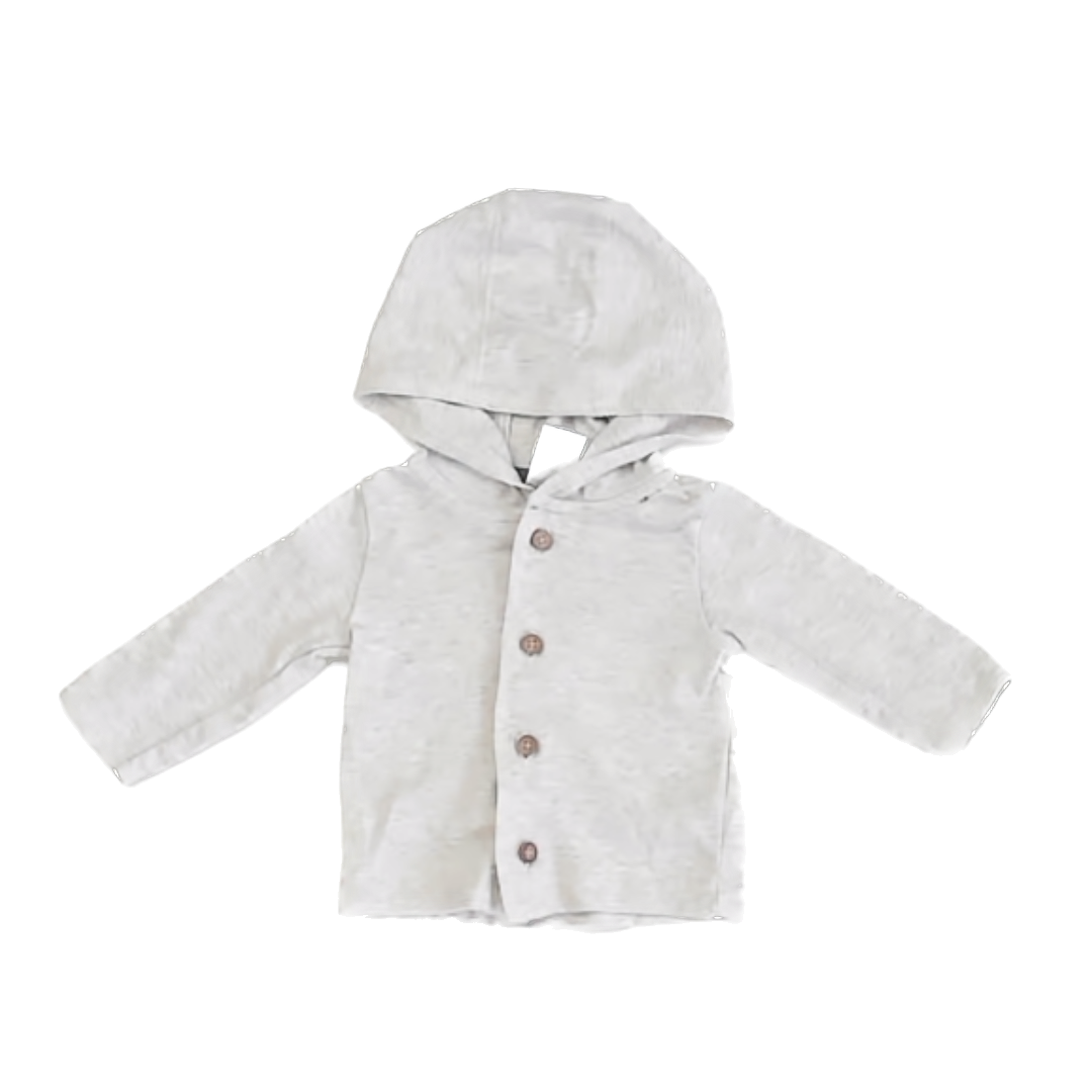 Carter's Unisex Light Grey Heather Hoodie Size: 3M Light Grey Heather