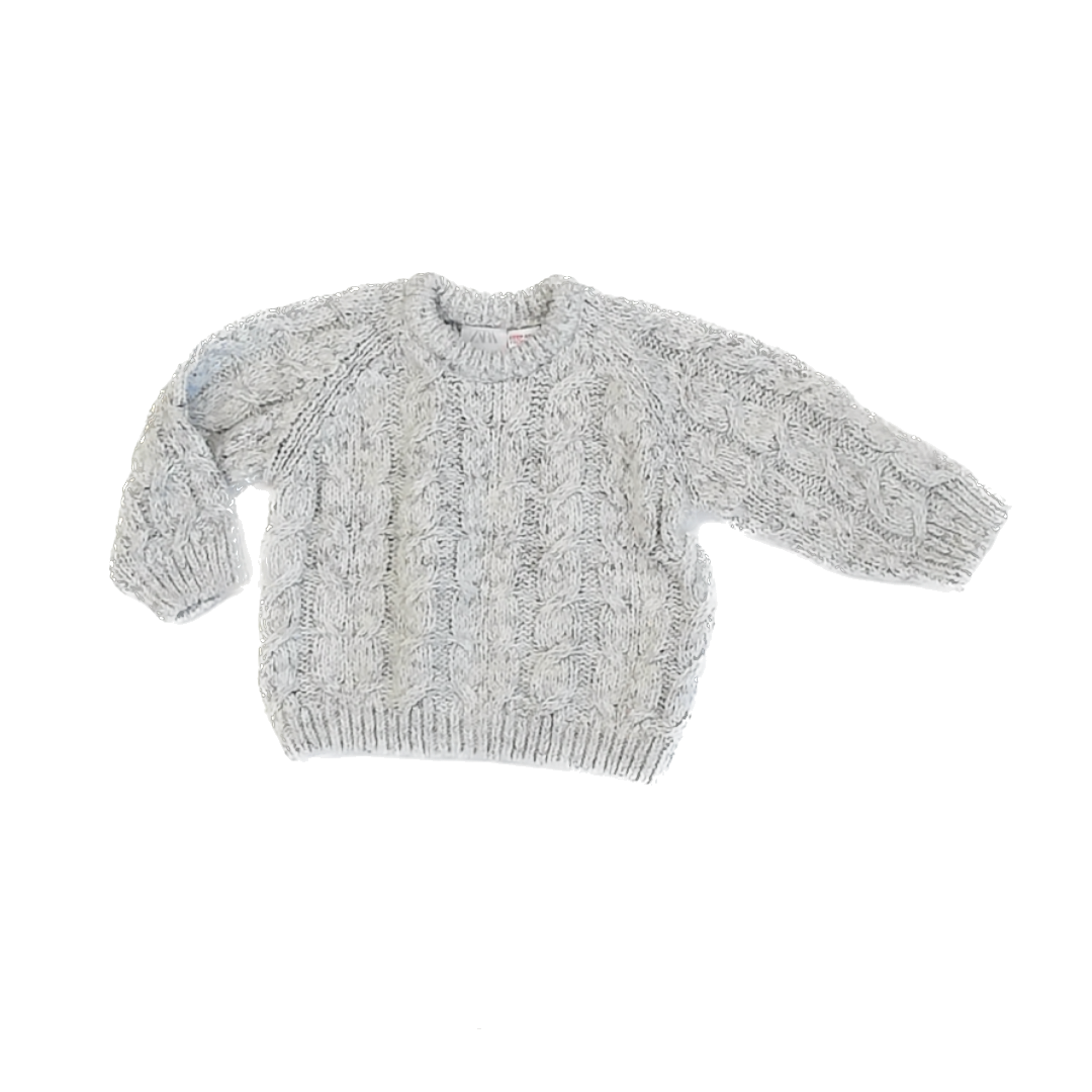 Zara Boys Light Grey Sweater Size: 18-24 Months Light Grey
