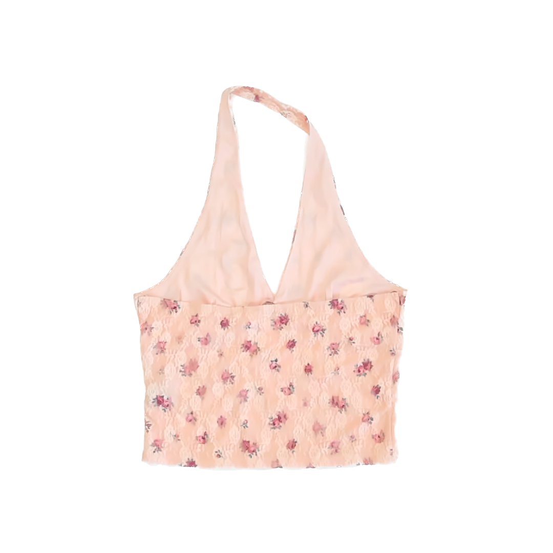 Mixed Threads Girls Light Pink Floral Tank Top Size: L Light Pink Floral