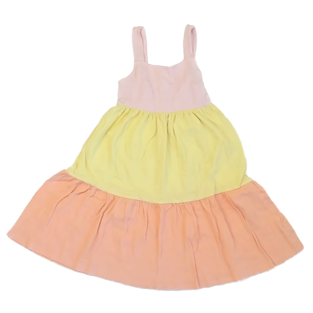 Carter's Girls Light Pink | Yellow | Orange Sun Dress Size: 5T Light Pink | Yellow | Orange