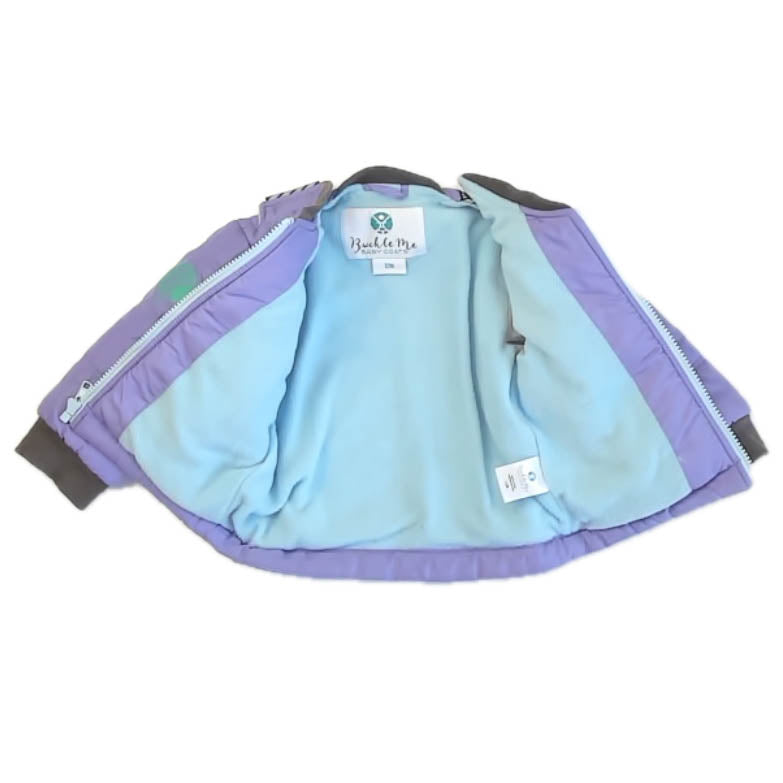 Buckle Me Girls Light Purple Toast Jacket Size: 12 Months Light Purple Toast