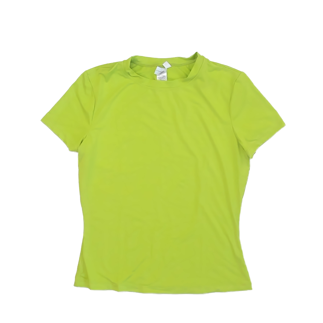 Unknown Unisex Lime Green Athletic Top Size: YLG (14-16 Years) Lime Green
