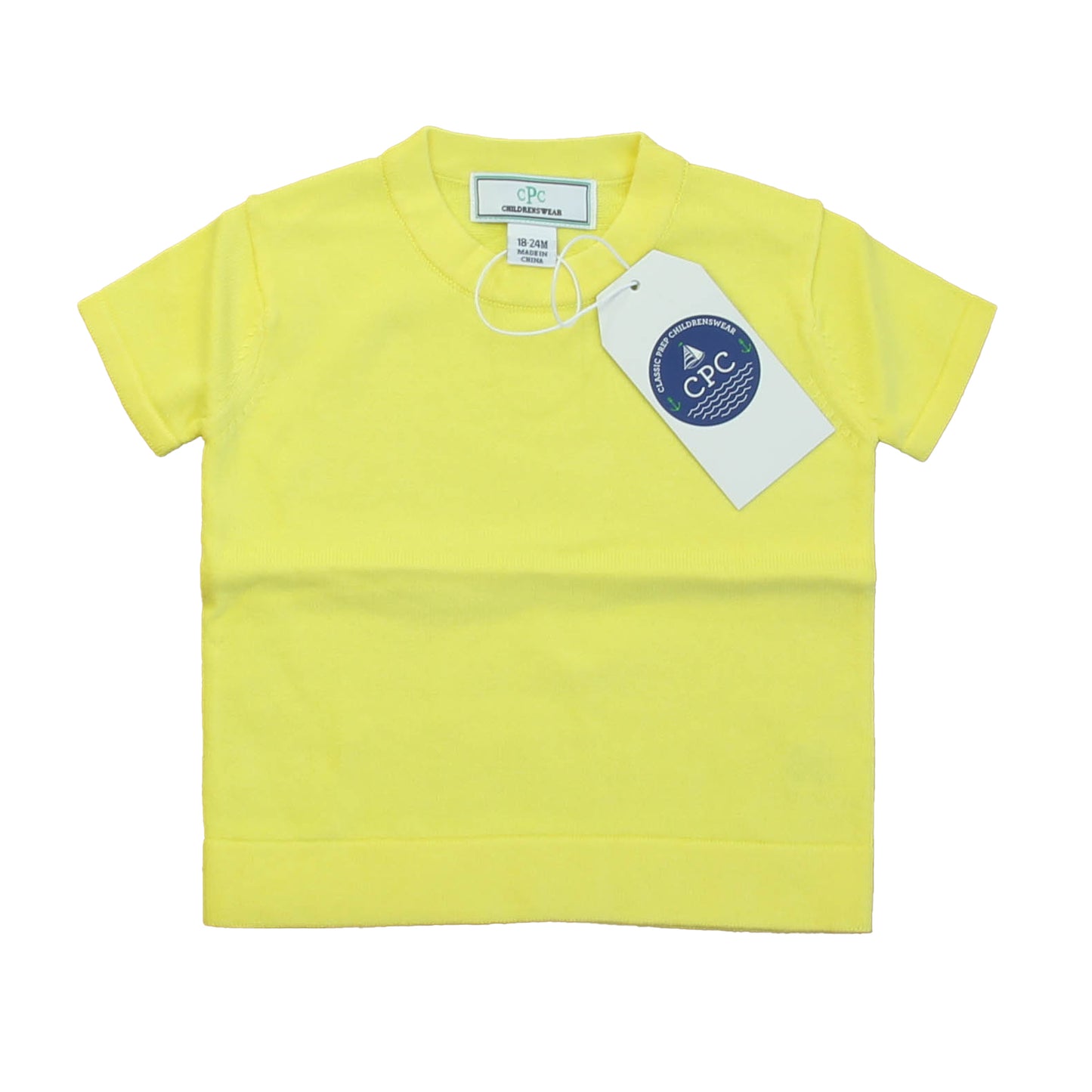 Classic Prep Girls Limelight Yellow Sweater Size: 12-24 Months Limelight Yellow
