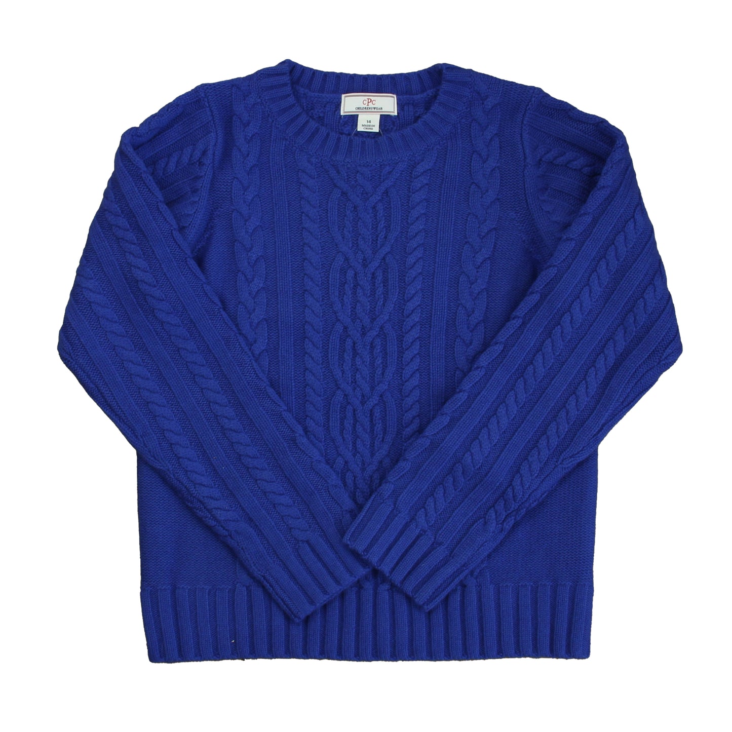 Classic Prep Girls Luxury Blue Sweater Size: 6-14 Years