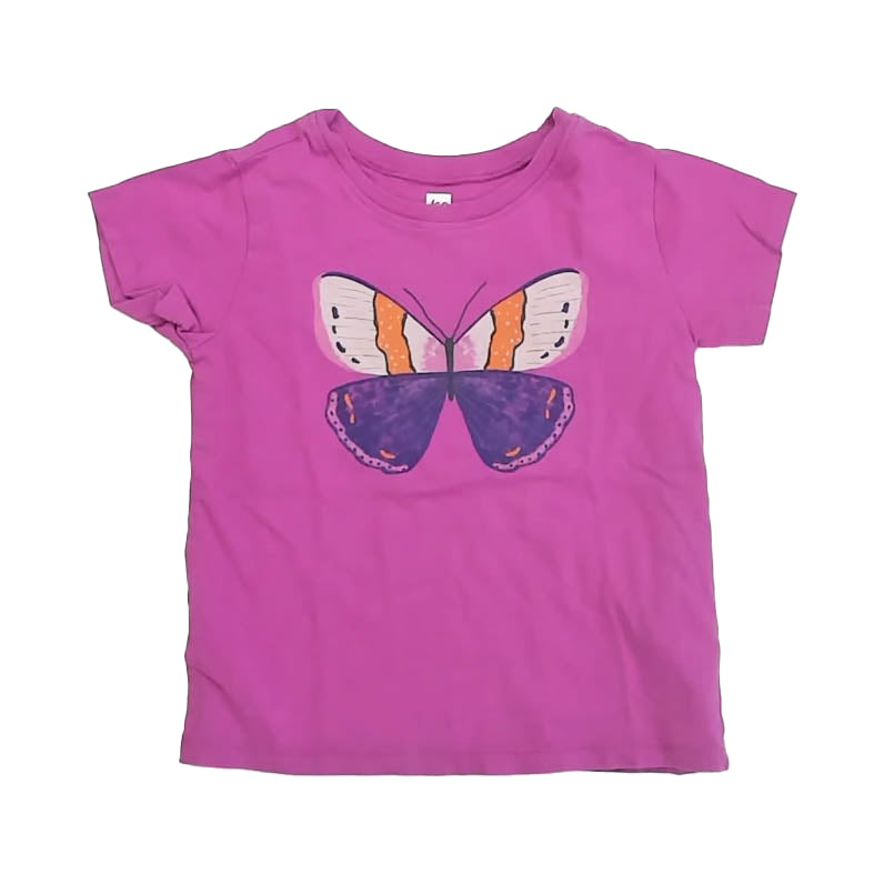 Tea Collection Girls Magenta Butterfly T-Shirt Size: 2T Magenta Butterfly