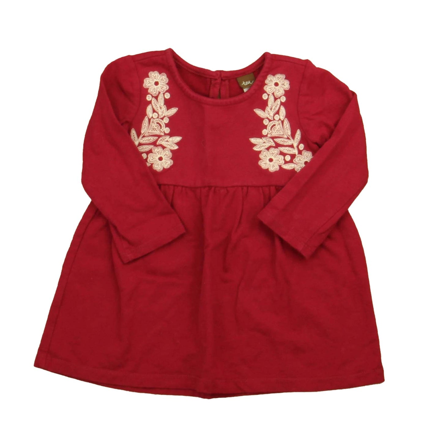 Tea Girls Magenta | White Dress Size: 12-18 Months Magenta | White