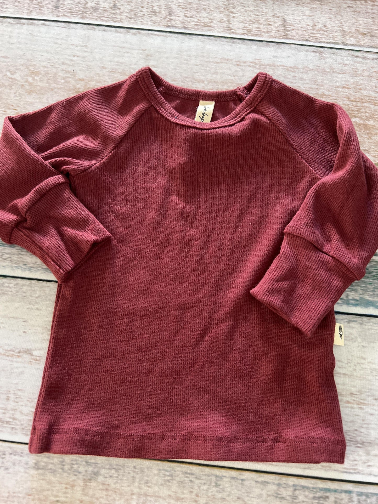 BabySprouts co Girls Magenta Long Sleeve Shirt Size: 3-6 months Magenta