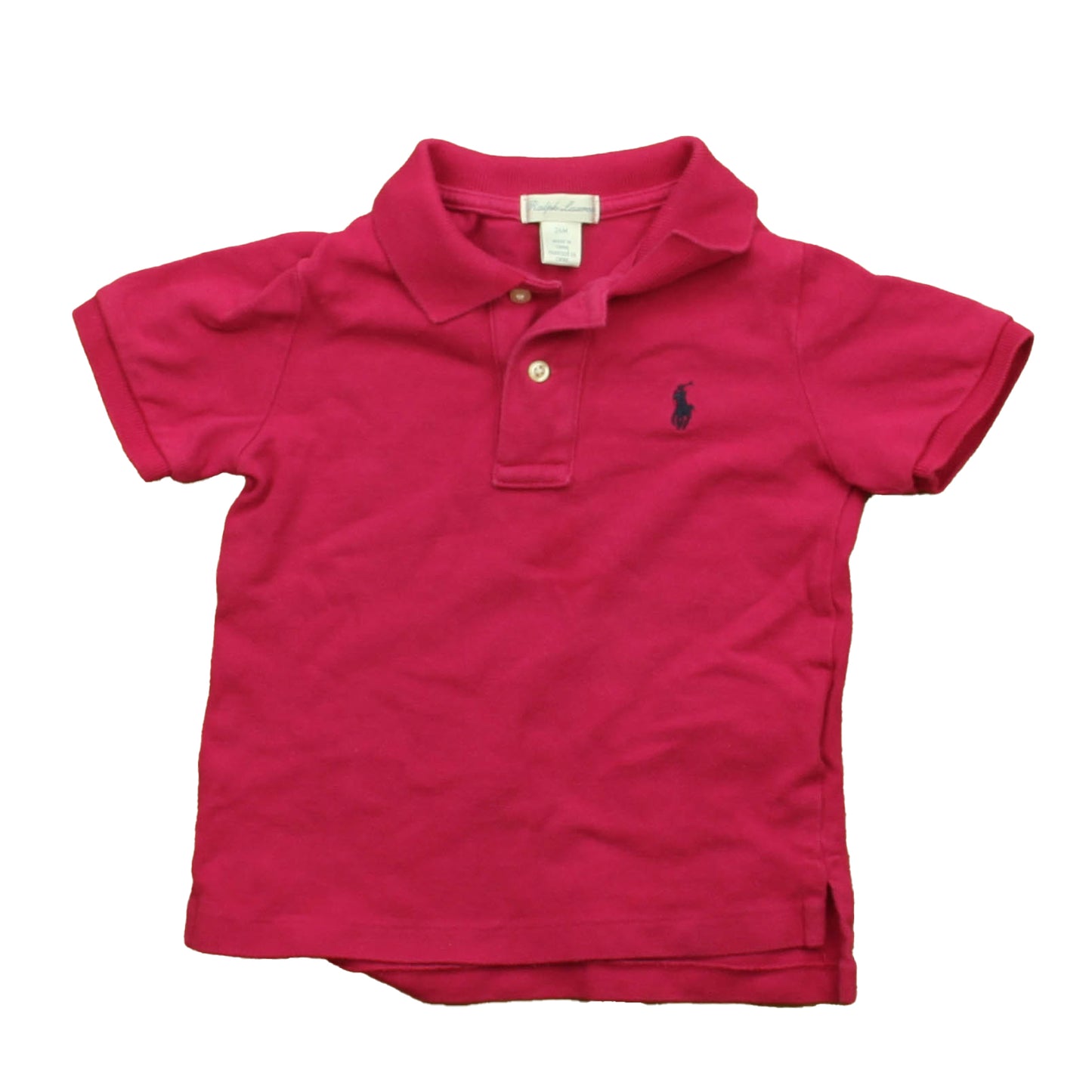 Ralph Lauren Boys Magenta Polo Shirt Size: 24 Months Magenta