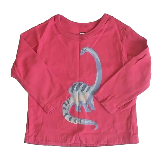 Tea Boys Maroon Dinosaur Long Sleeve T-Shirt Size: 9-12 Months Maroon Dinosaur