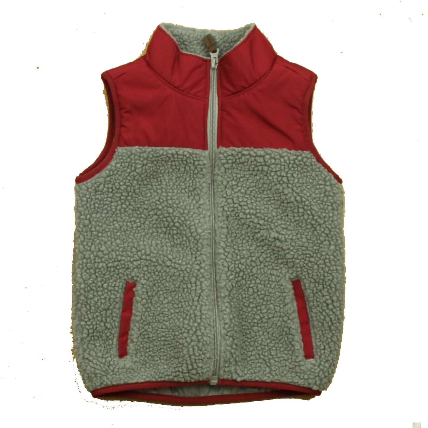 Carter's Boys Maroon | Gray Vest Size: 5-6 Years Maroon | Gray