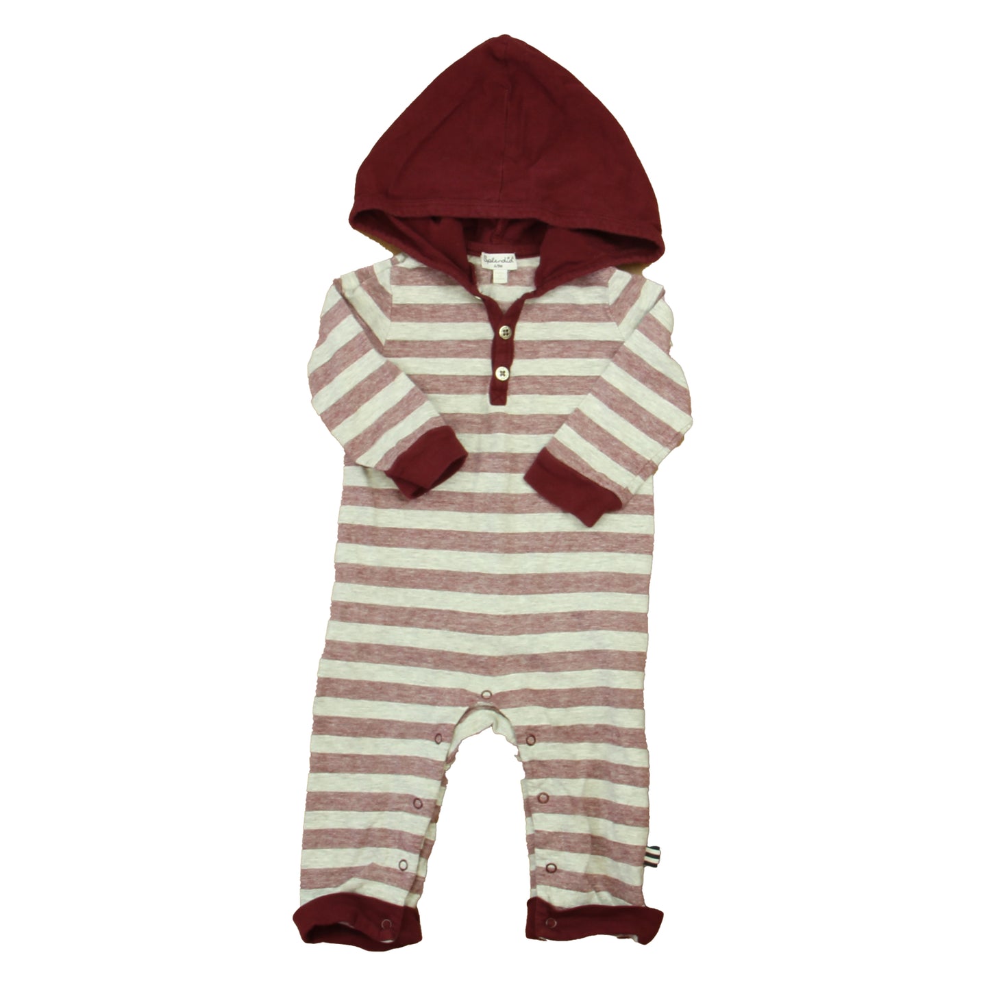 Splendid Boys Maroon | Gray Long Sleeve Outfit Size: 6-9 Months Maroon | Gray
