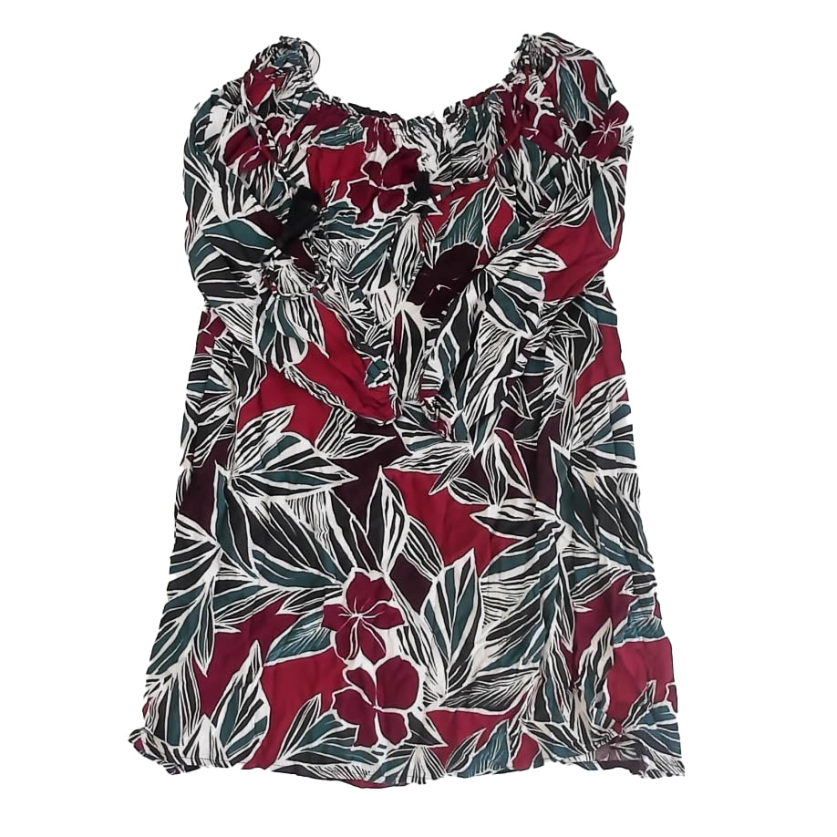 Lush Girls Maroon | Green Dress Size: Womens S Maroon | Green