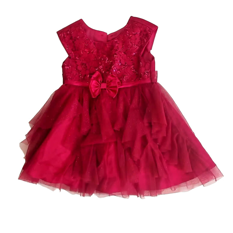 Jona Michelle Girls Maroon Special Occasion Dress Size: 3T Maroon
