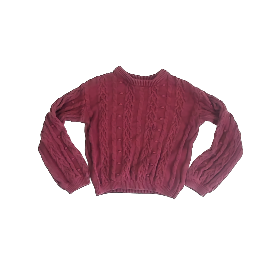 H&M Girls Maroon Sweater Size: 6-7 Years Maroon