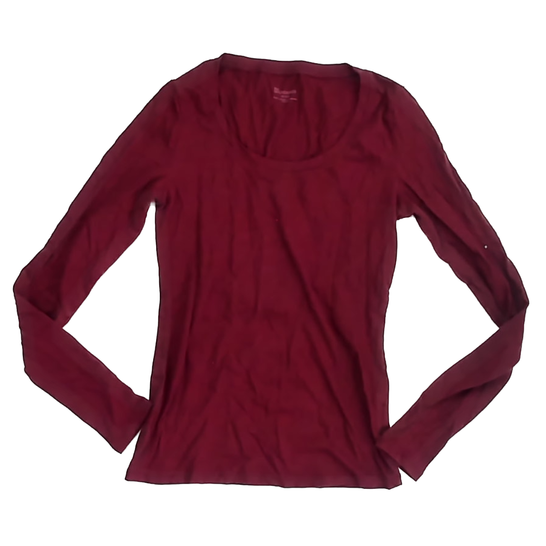 No Boundaries Girls Maroon Long Sleeve T-Shirt Size: Adult XS Maroon