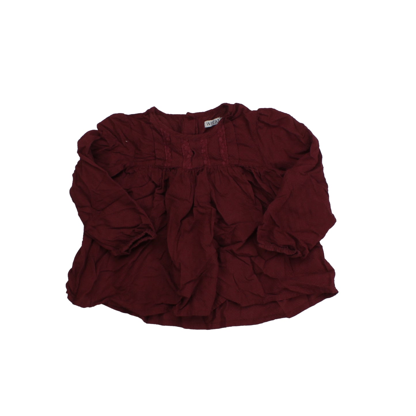 Wheat Girls Maroon Blouse Size: 2T Maroon