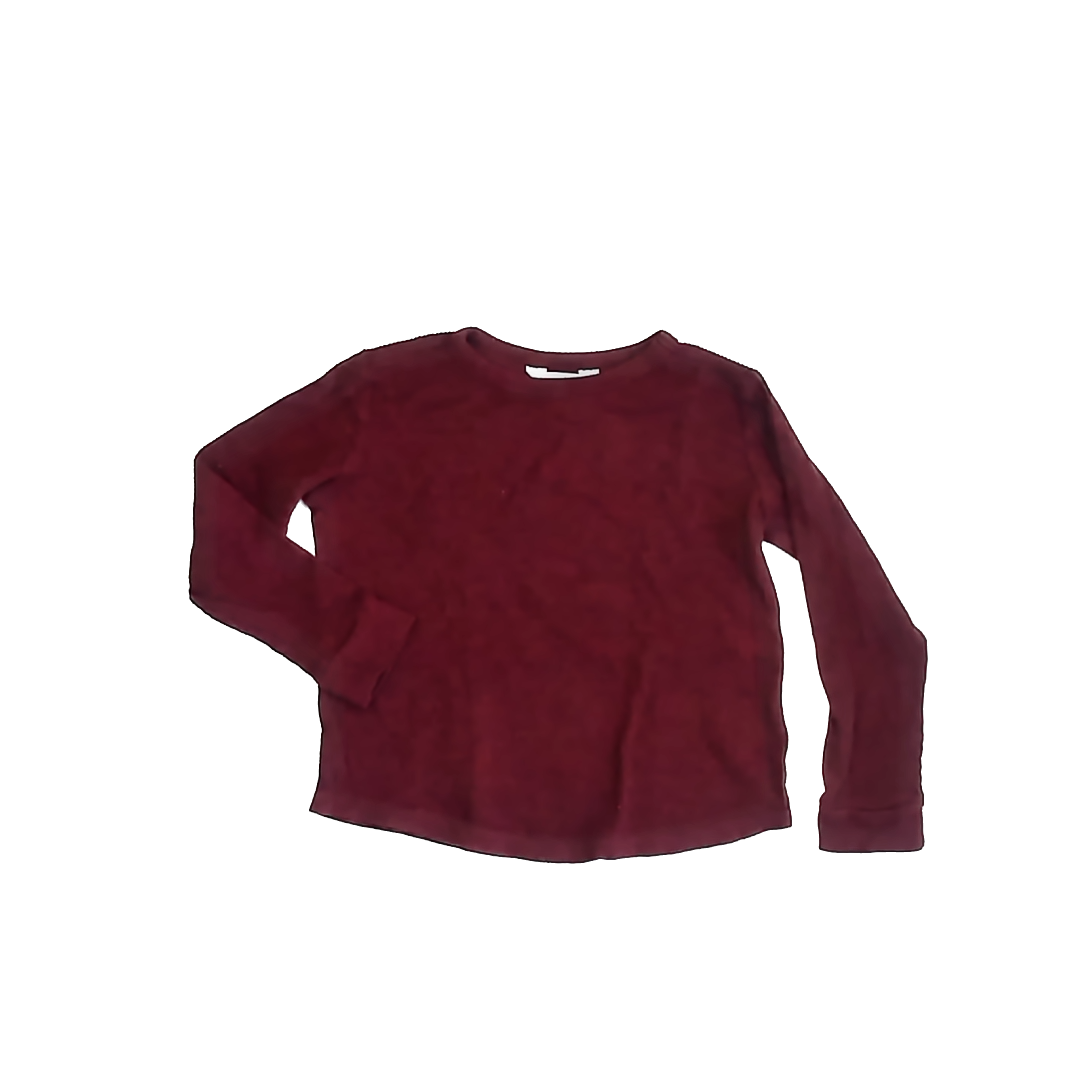Rumi + Ryder Boys Maroon Long Sleeve Shirt Size: S (6-7) Maroon