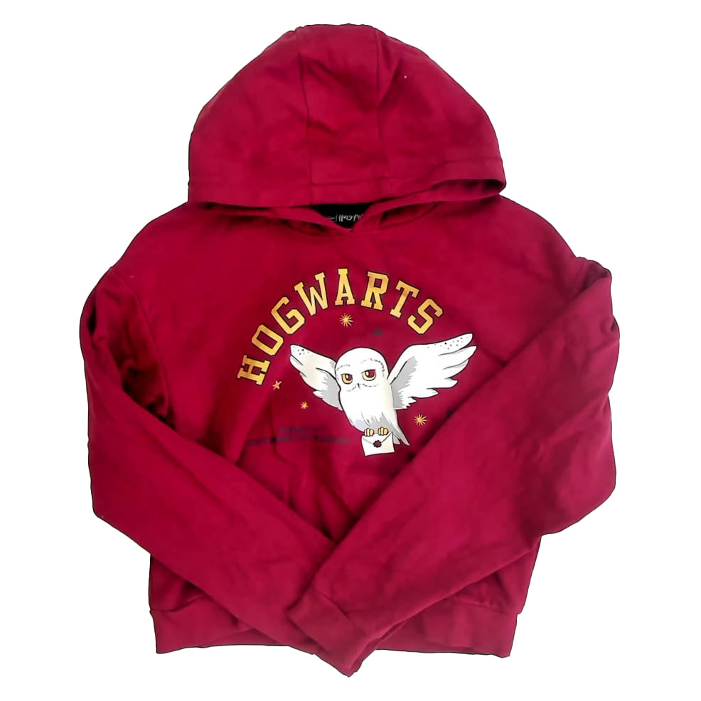 Harry Potter Girls Maroon Hoodie Size: 10-12 Years Maroon