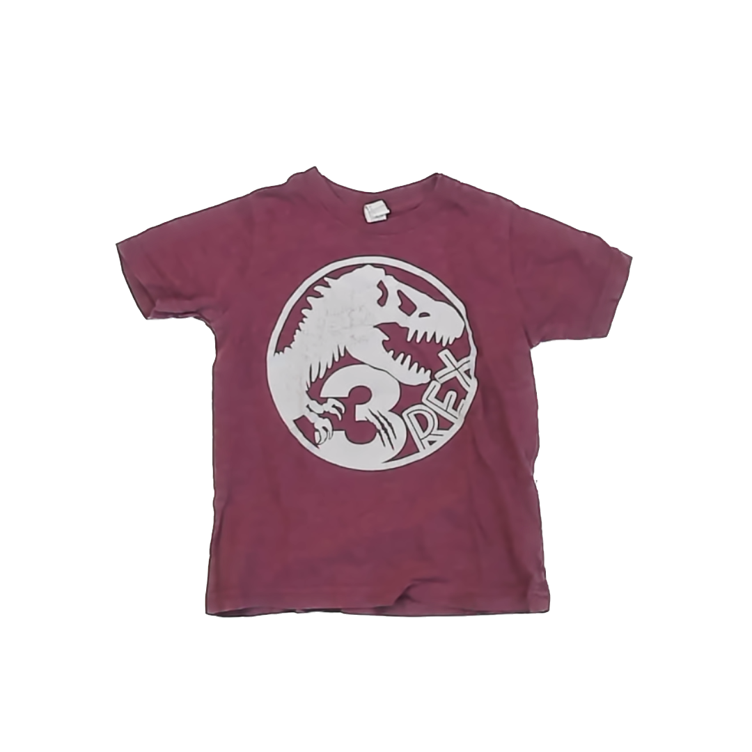 Jurassic Park Boys Maroon T-Shirt Size: 3T Maroon