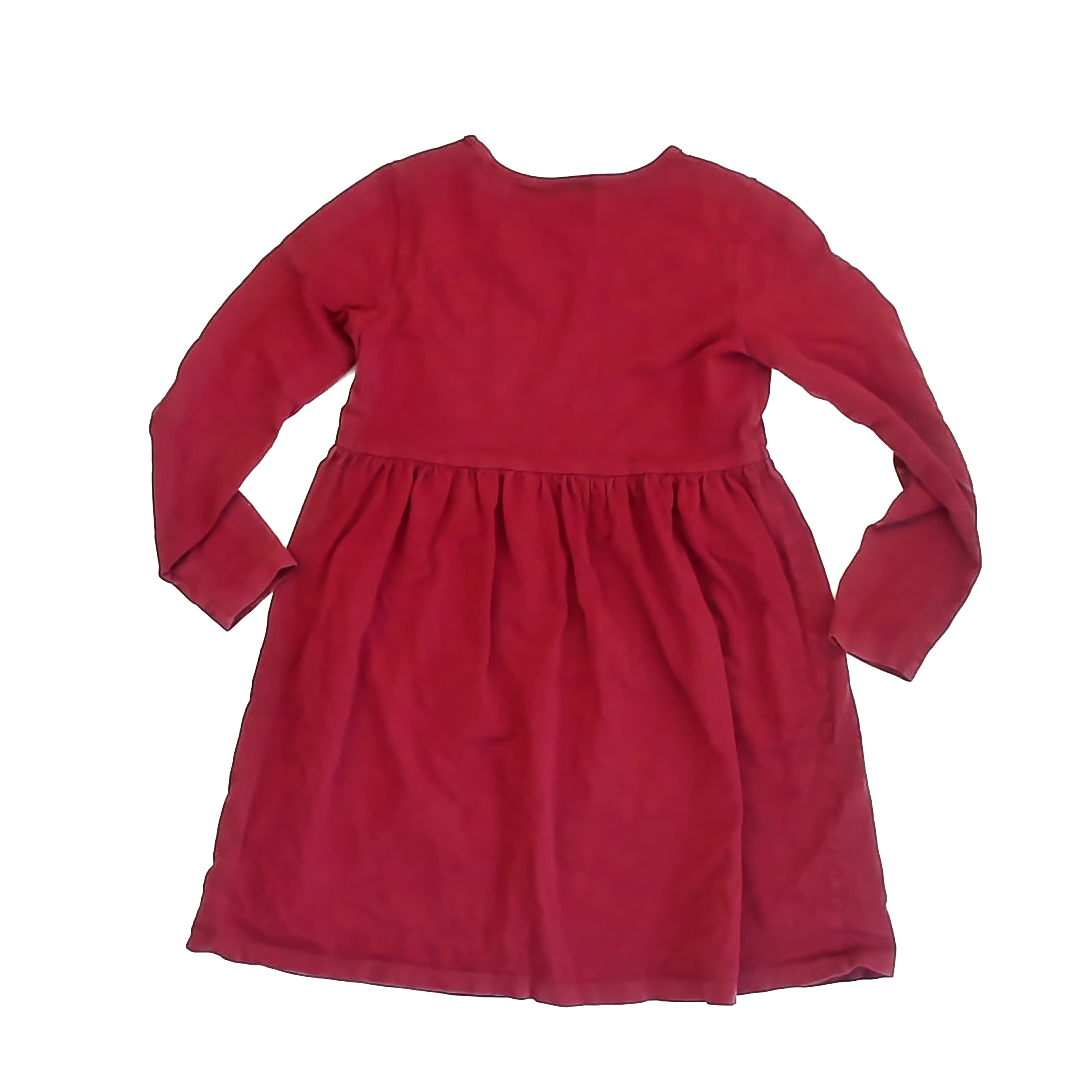 Hanna Andersson Girls Maroon Dress Size: 8 Years Maroon