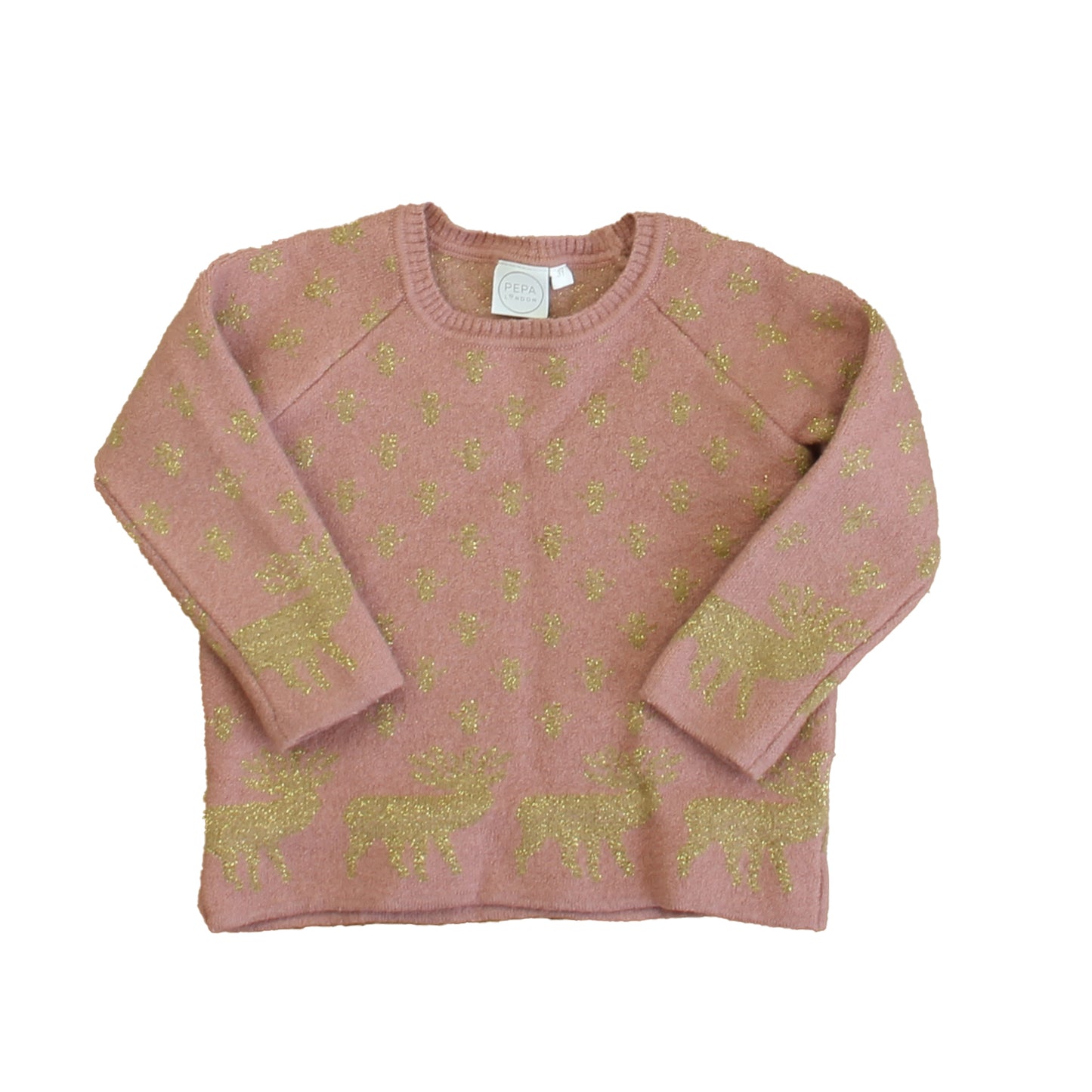 Pepa London Girls Mauve | Gold Sweater Size: 2T Mauve | Gold