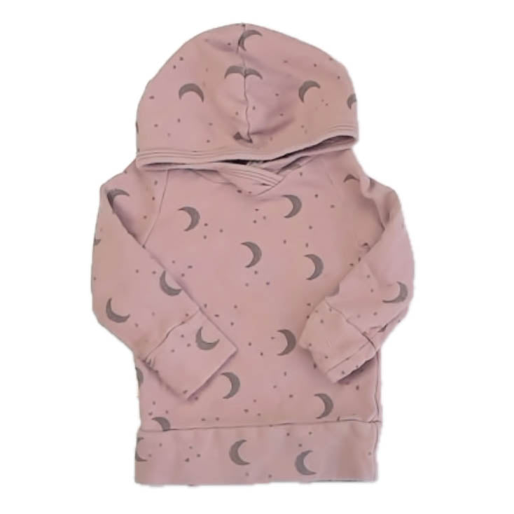 Childhood Girls Mauve Moons Hoodie Size: 6-12 Months Mauve Moons