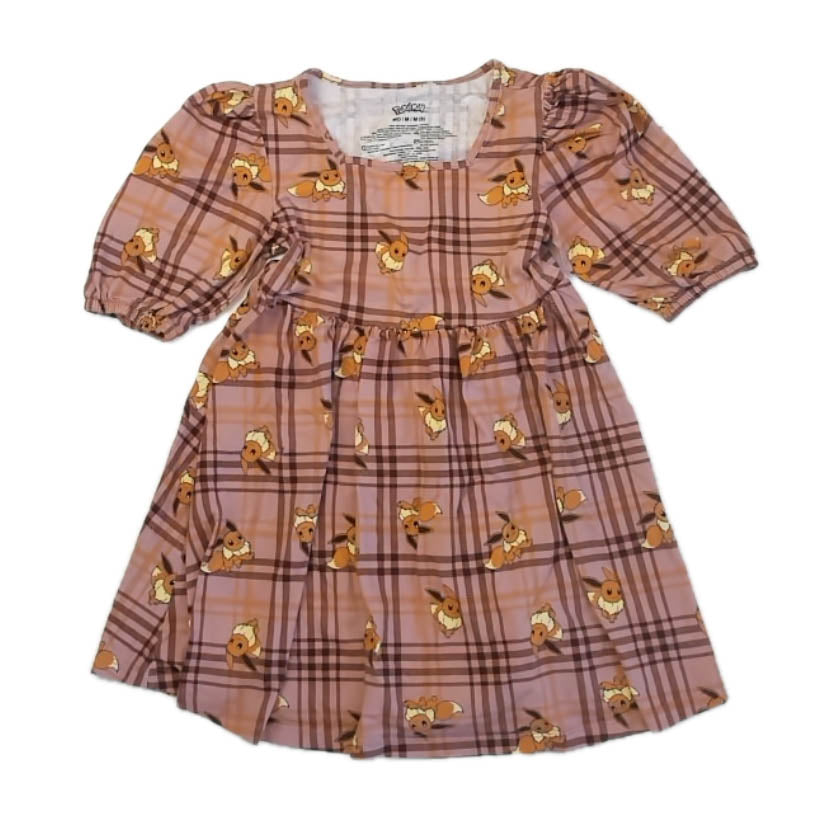 Pokemon Girls Mauve Plaid Dress Size: 8 Years Mauve Plaid