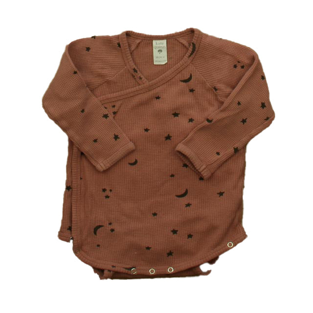 Kate Quinn Organics Girls Mauve Stars Onesie Size: 18-24 Months Mauve Stars