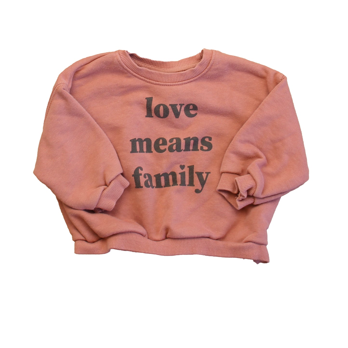 Zara Girls Mauve Sweatshirt Size: 9-12 Months Mauve