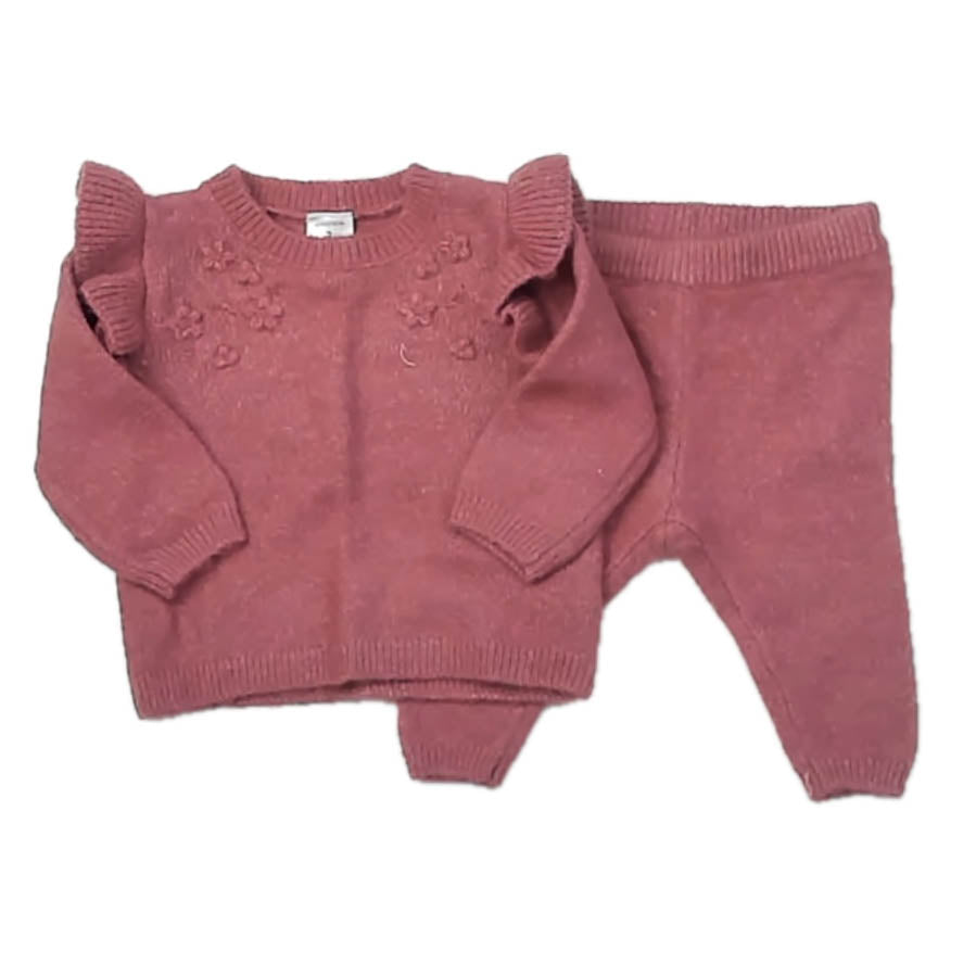 Nordstrom Girls Mauve Apparel Sets Size: 3 Months Mauve