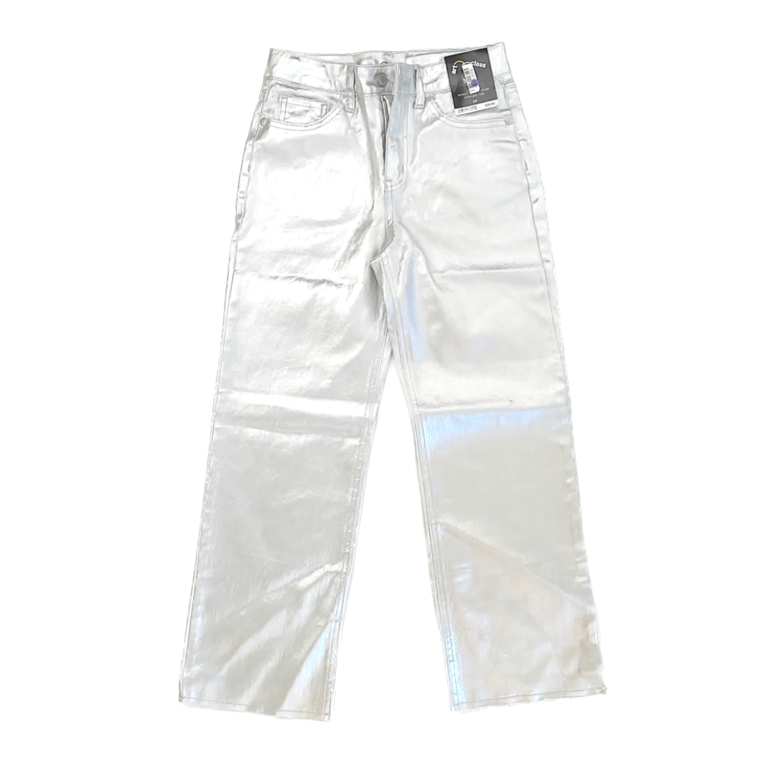 Art Class Boys Metallic Silver Slacks Size: 12 Years Metallic Silver