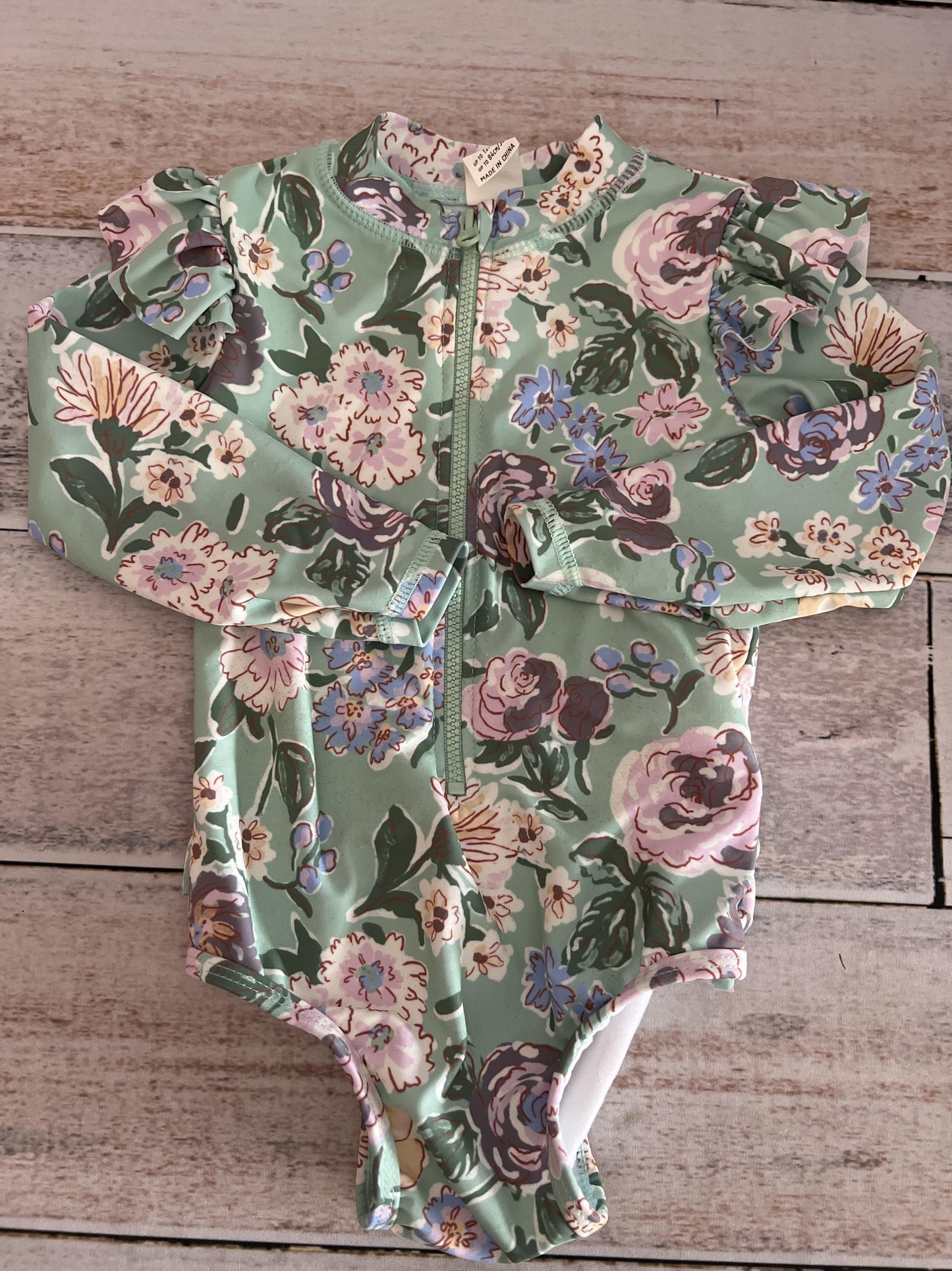 Cotton:on Kids Girls Mint | Flowers Swimwear Size: 12-18 months Mint | Flowers