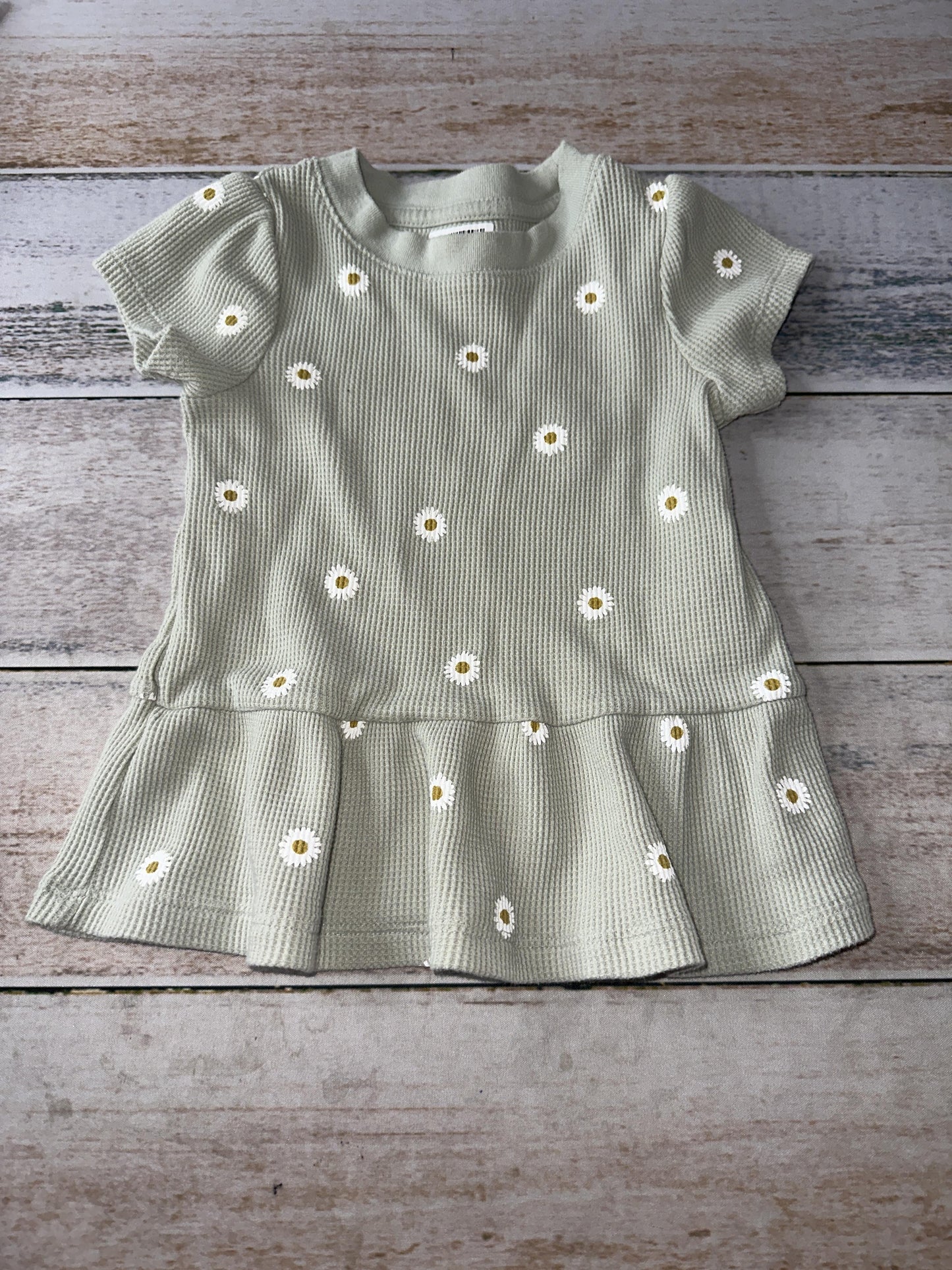 Cat & Jack Girls Mint | Flowers T-Shirt Size: 18 months Mint | Flowers