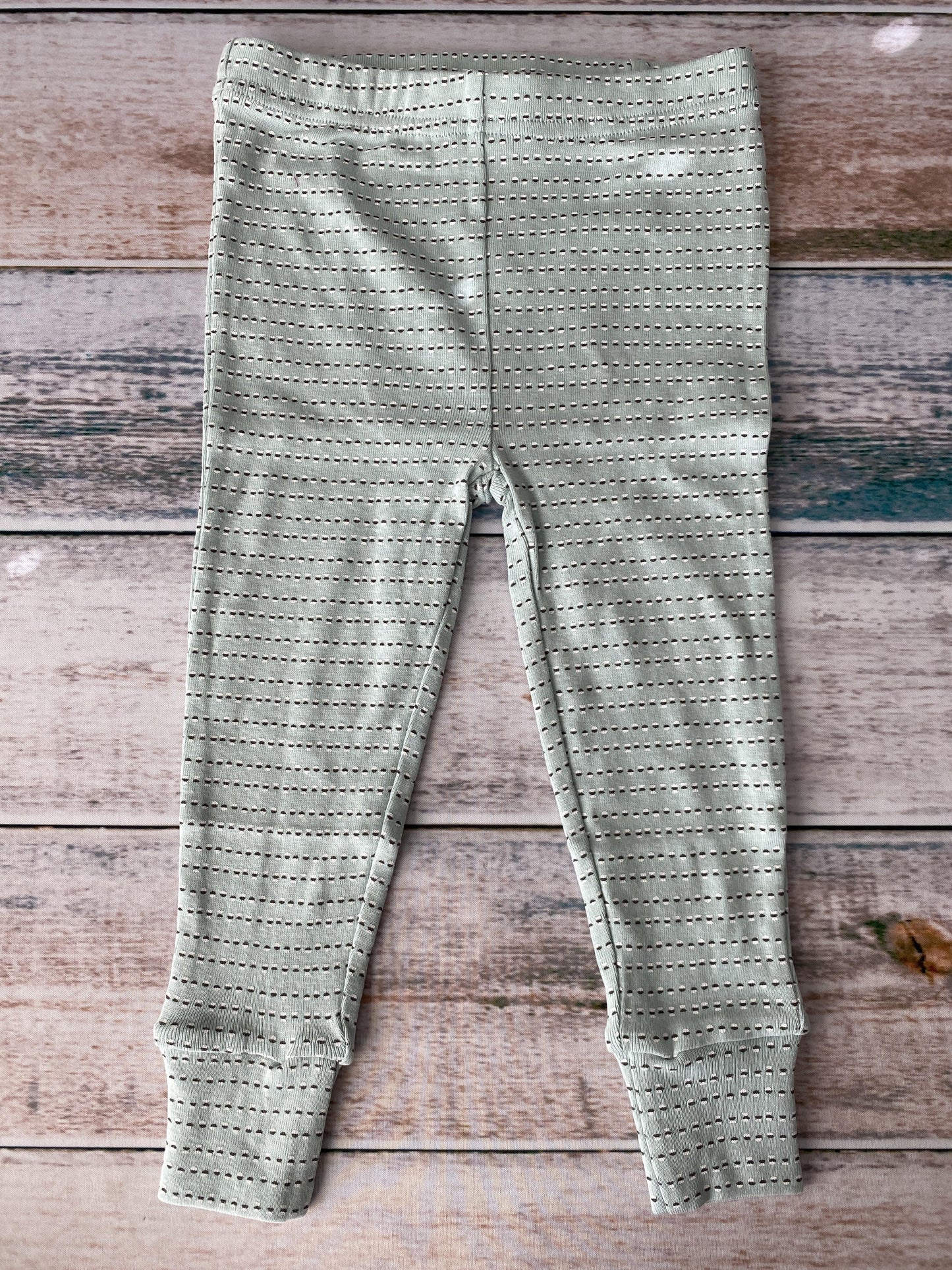 Oliver & Rain Unisex Mint | Geometric Pajamas Size: 24 months Mint | Geometric