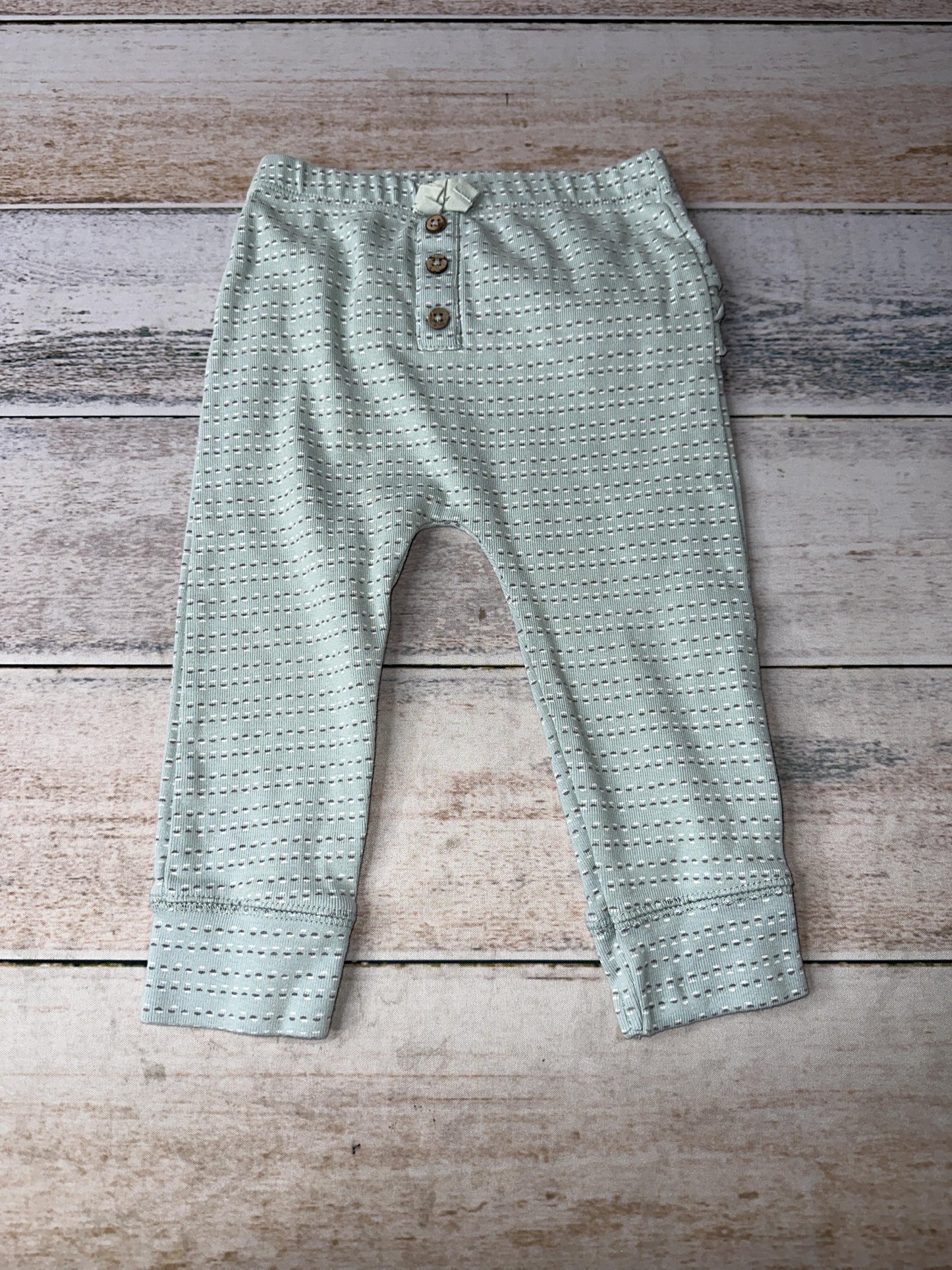 Oliver & Rain Girls Mint | Geometric Pants Size: 18 months Mint | Geometric