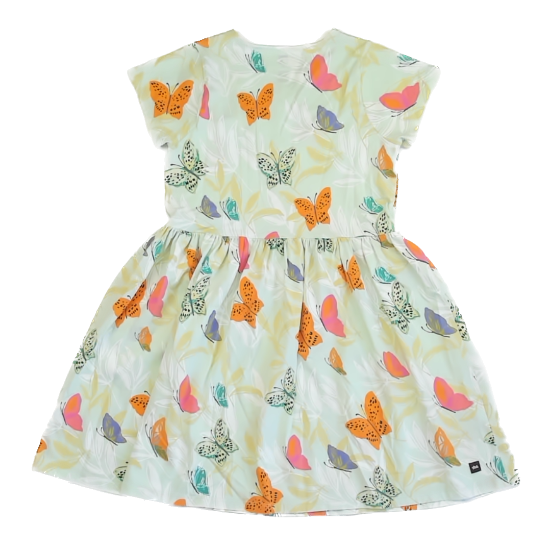 Tea Collection Girls Mint Green | Butterflies Dress Size: 10 Years Mint Green | Butterflies