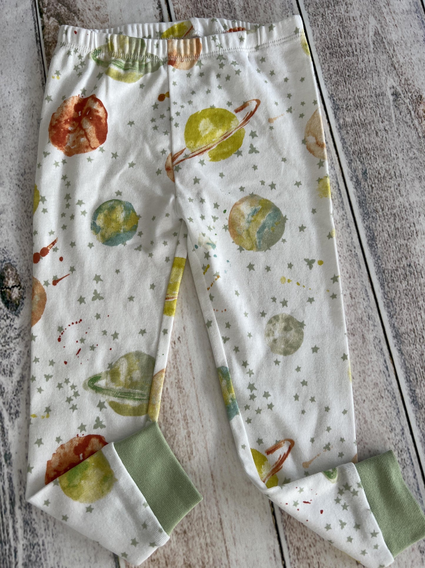 Burt's Bees Unisex Mint | Space Pajamas Size: 3T Mint | Space