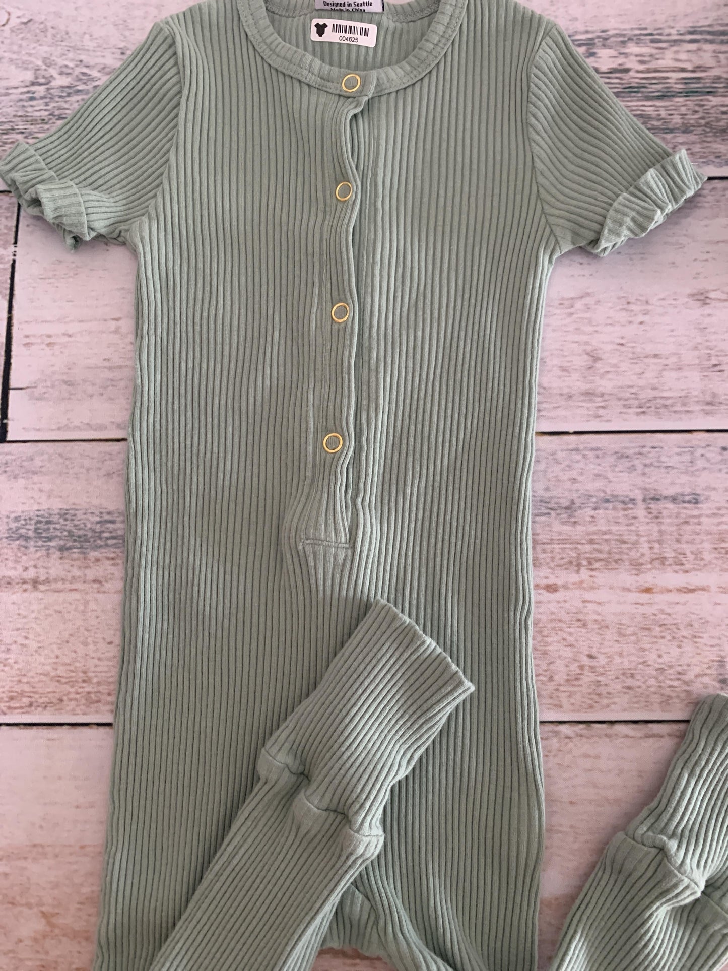 Orcas Lucille Boys Mint | Turquoise Romper Size: 18-24 months Mint | Turquoise