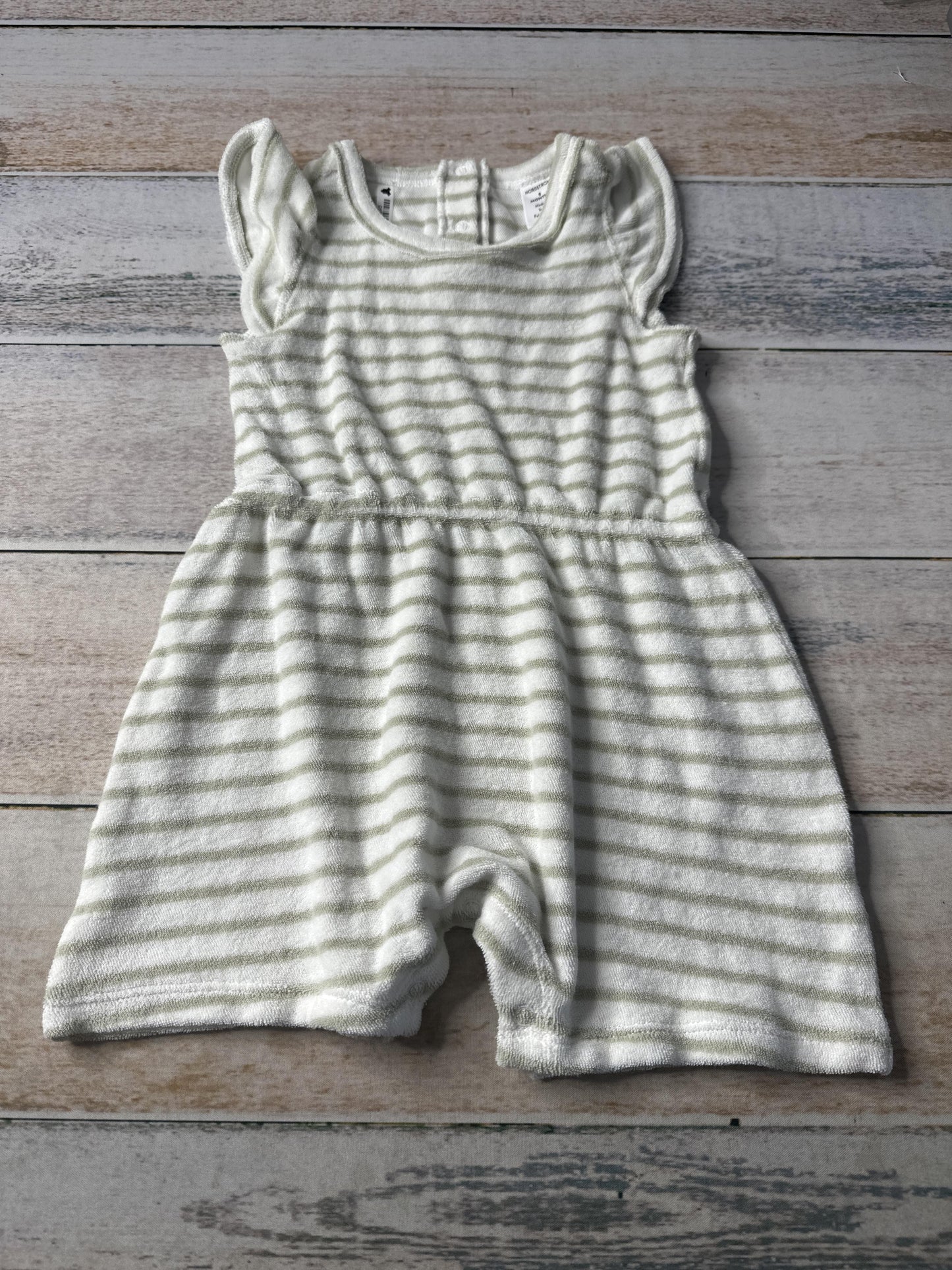 Nordstrom Girls Mint | White | Stripe Romper Size: 9 months Mint | White | Stripe