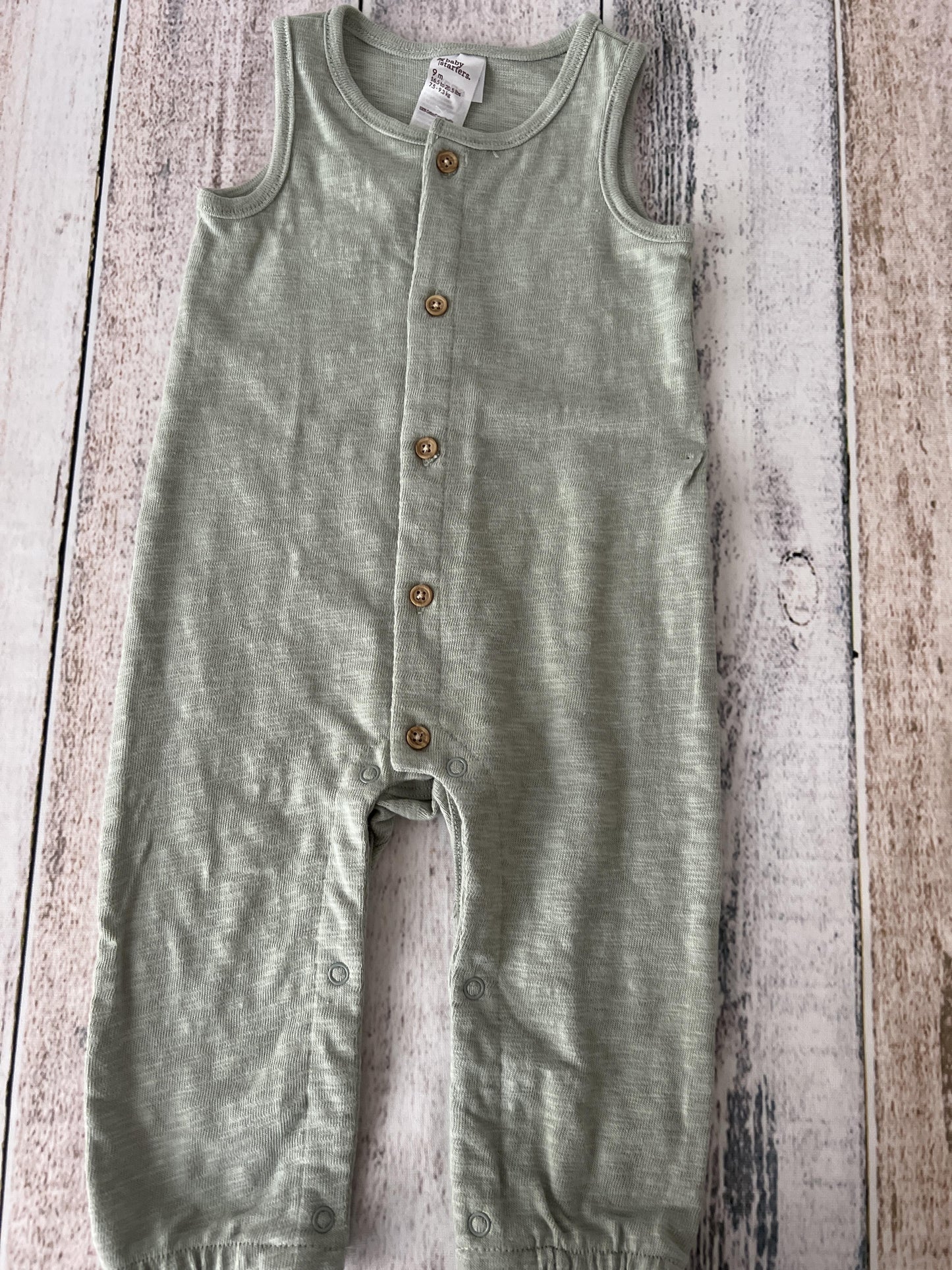 Baby Starters Unisex Mint Romper Size: 9 months Mint