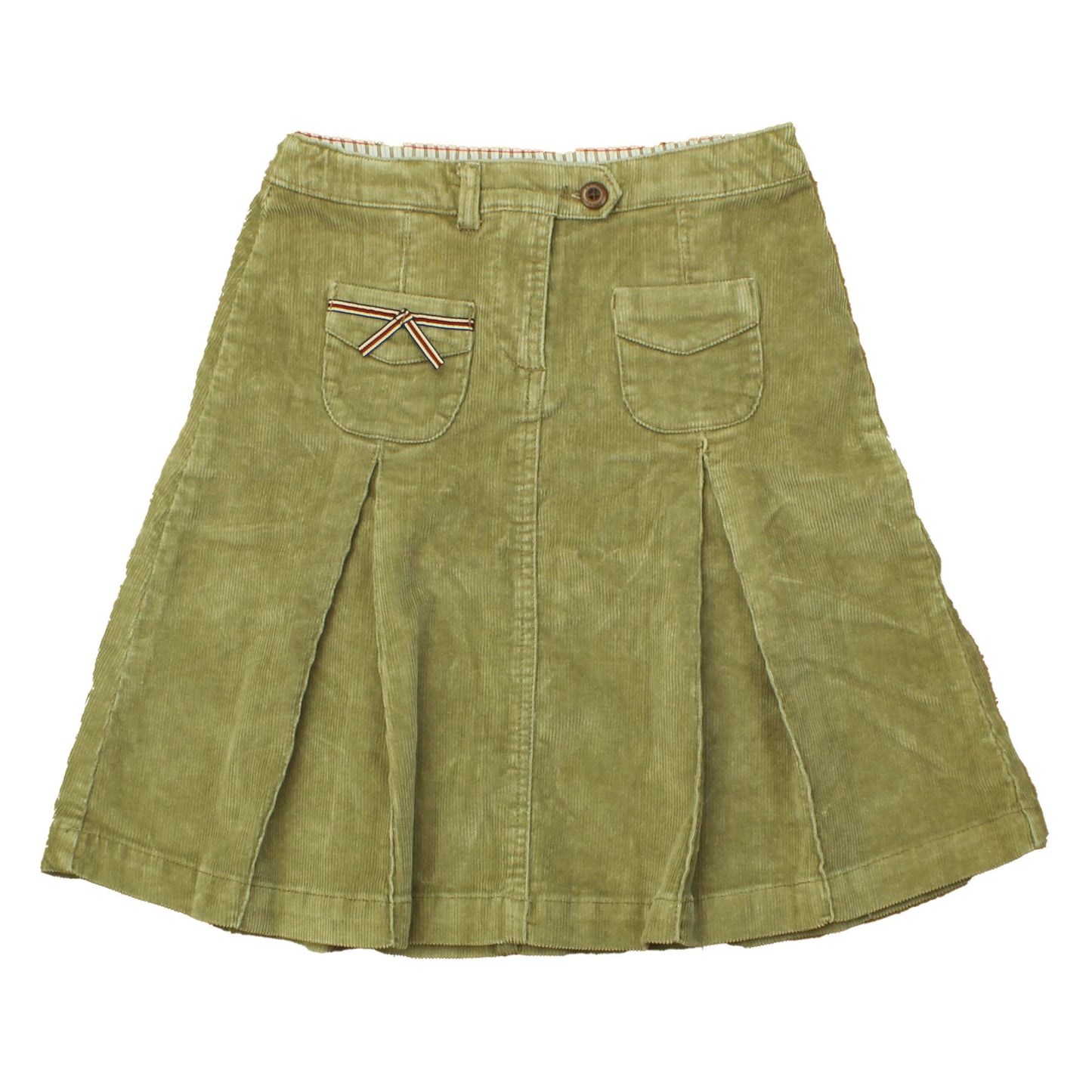 Jacadi Girls Moss Green Skirt Size: 7 Years Moss Green