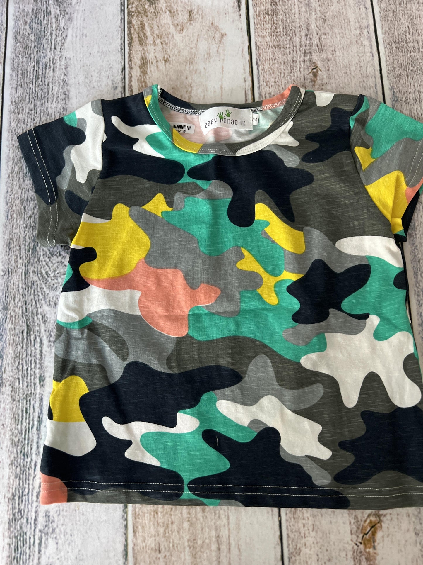 Baby Panache Boys Multi | Camo T-Shirt Size: 2T Multi | Camo