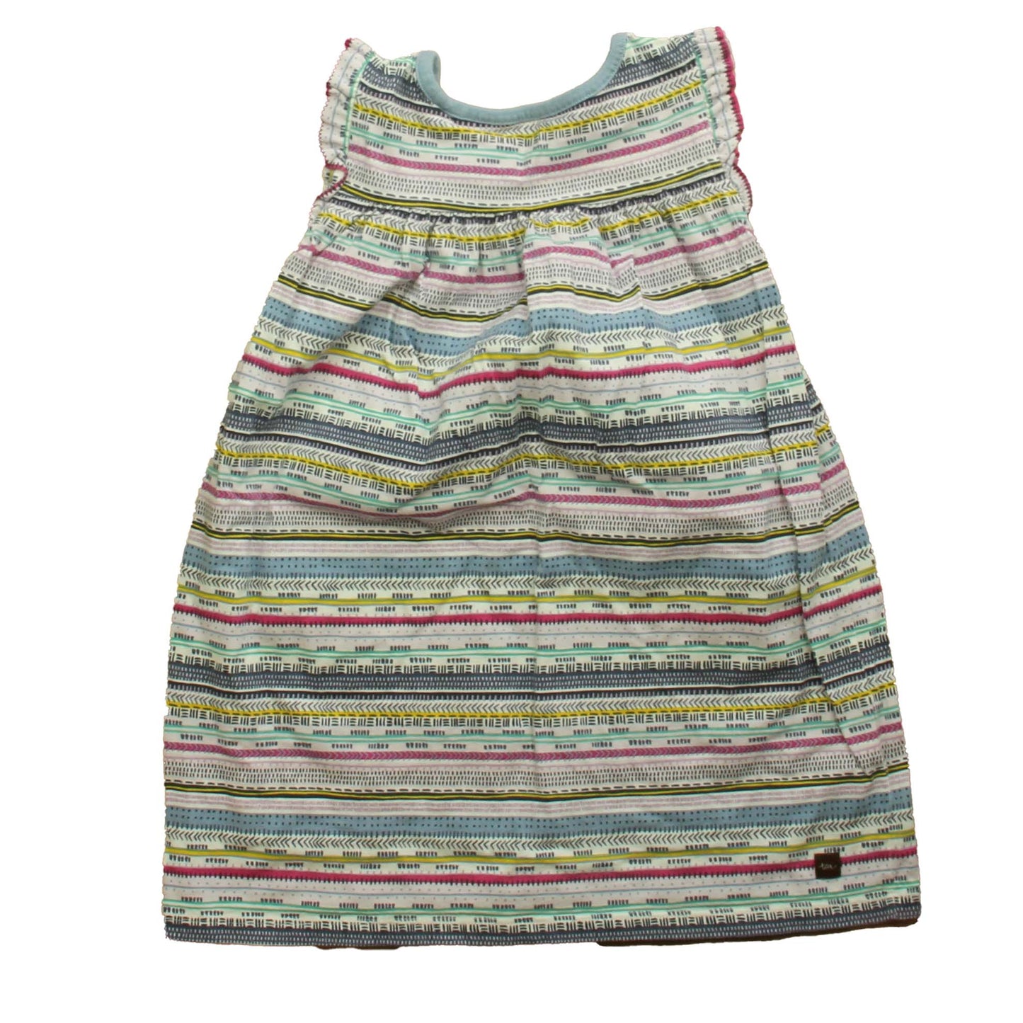 Tea Girls Multi Color Dress Size: 4T Multi Color