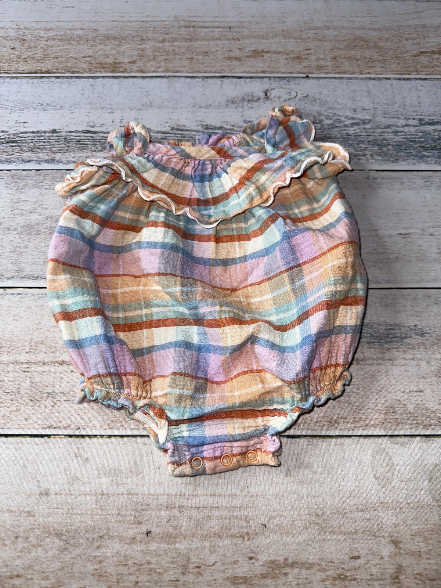 Nordstrom Girls Multi | plaid Romper Size: 9 months Multi | plaid