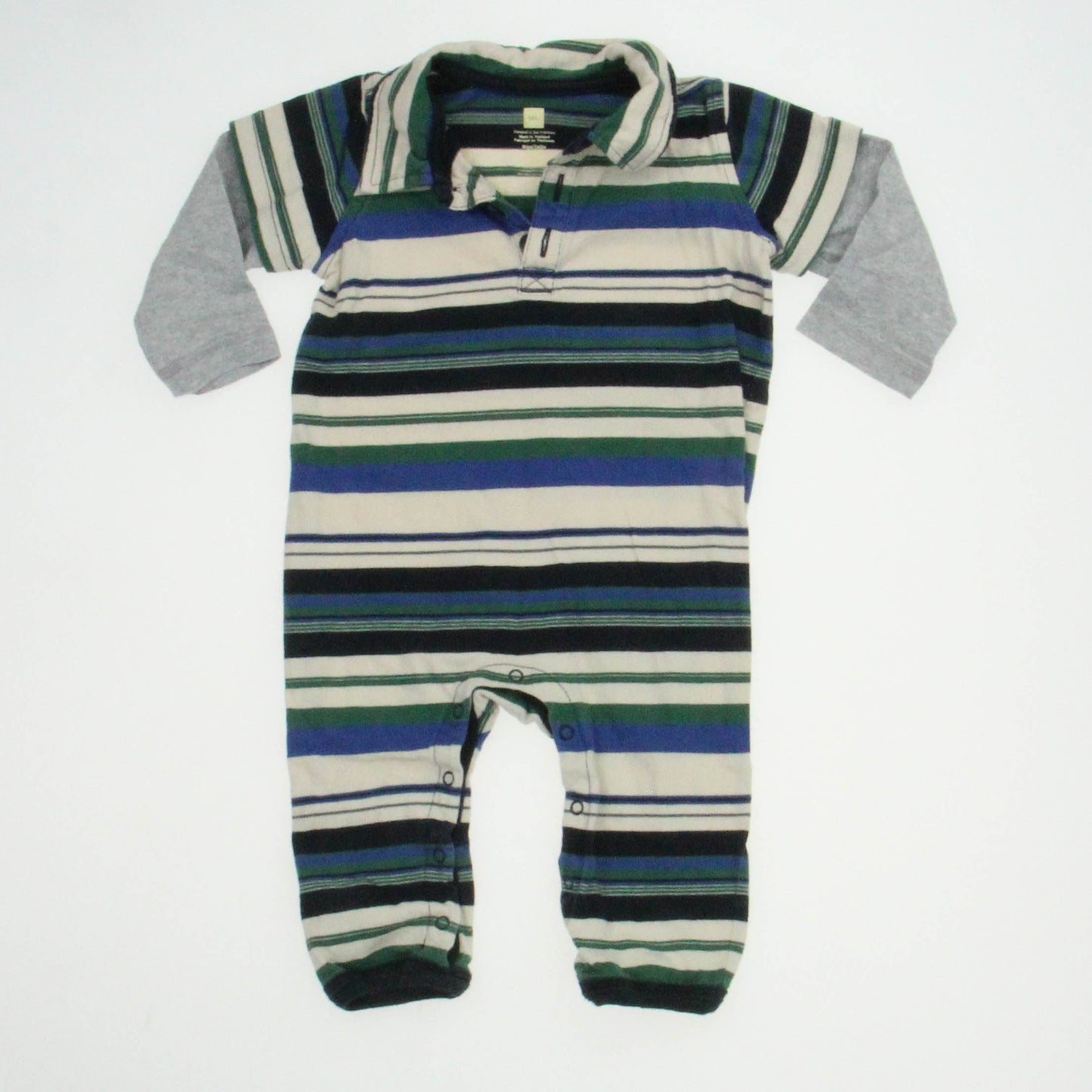 Tea Boys Multi | Stripes Long Sleeve Outfit Size: 6-12 Months Multi | Stripes