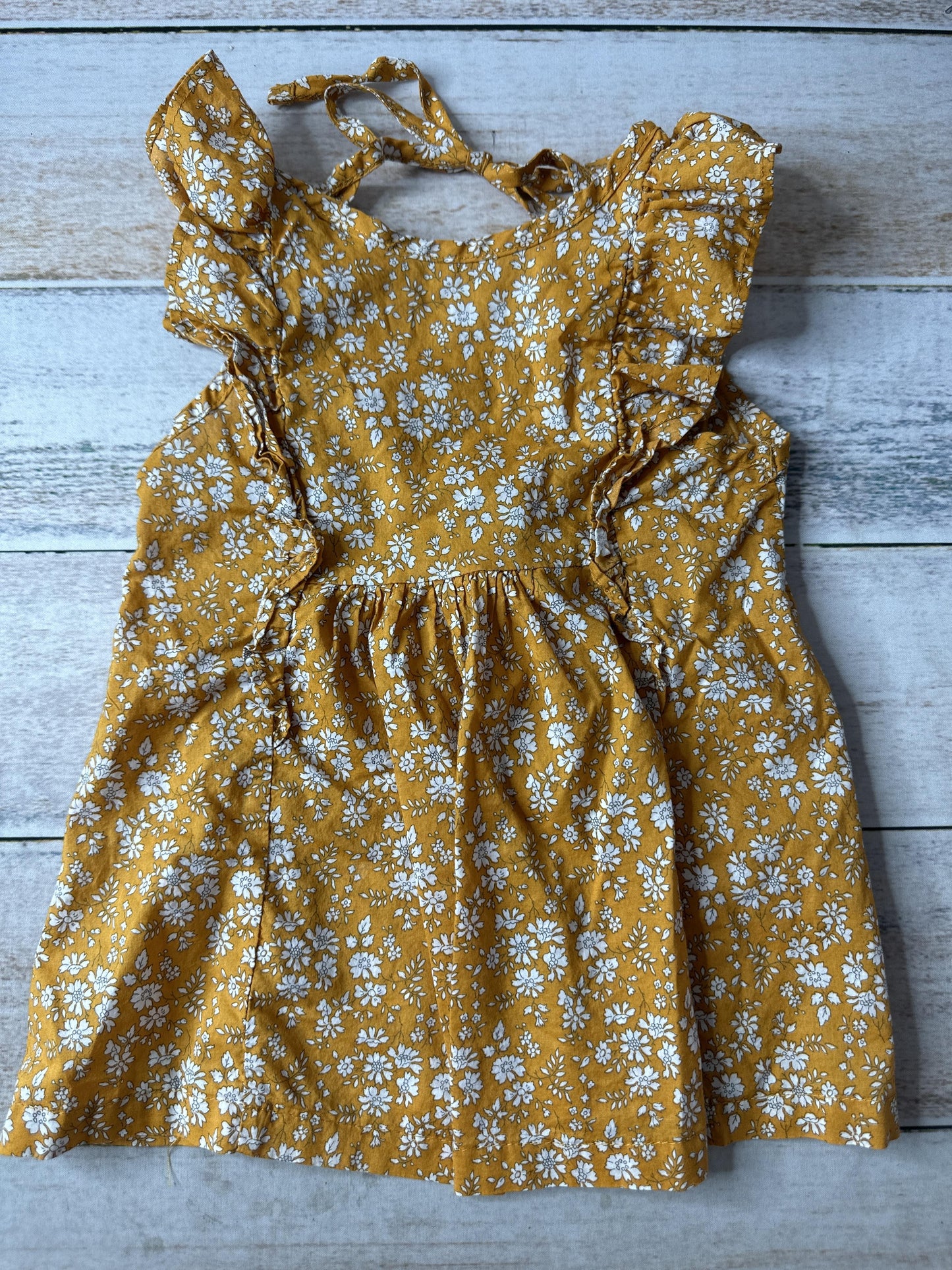 Arrows + Lake Boutiqe Unisex Mustard | White Shirt Size: 3T Mustard | White