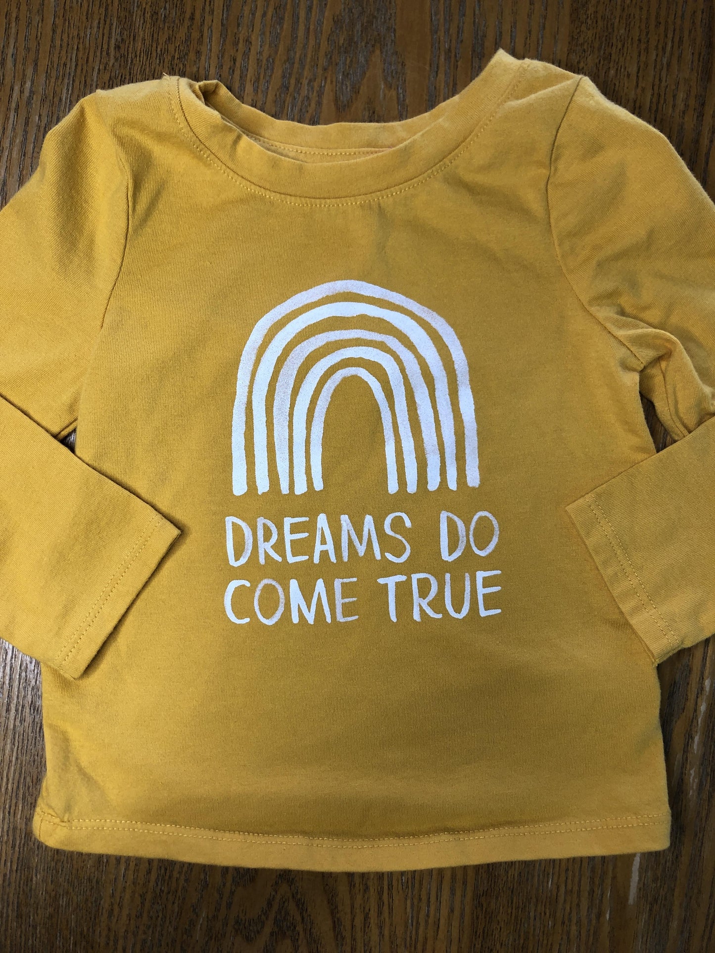 Cat & Jack Girls Mustard Long Sleeve T-Shirt Size: 18 months Mustard